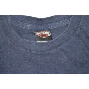 Harley Davidson Men's Plain Pocket Tee T-Shirt 3XL Blue work shirt